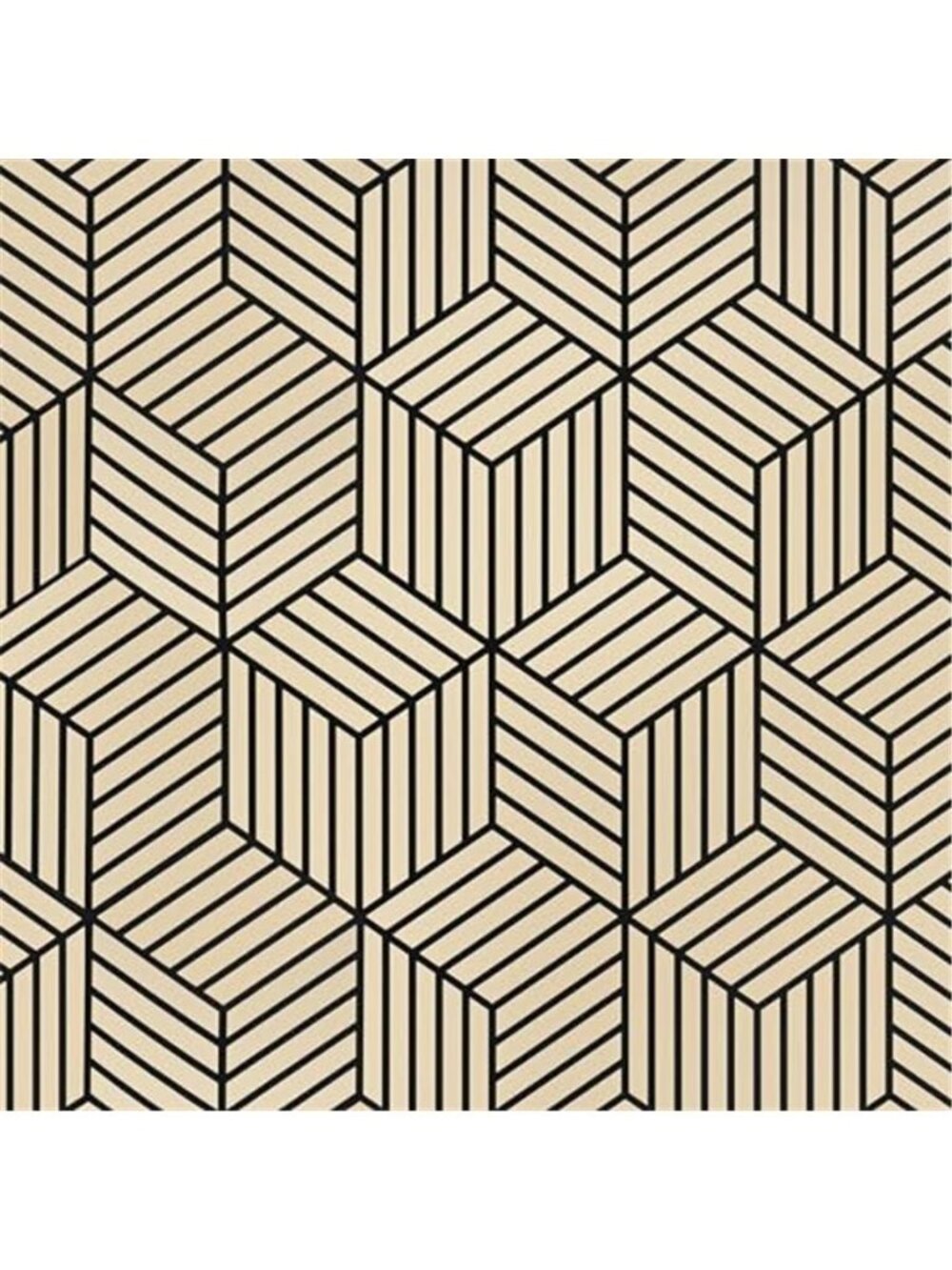 17.71 Inch 118 Inch Geometric Hexagon Wallpaper Contact Paper Peel and Stick